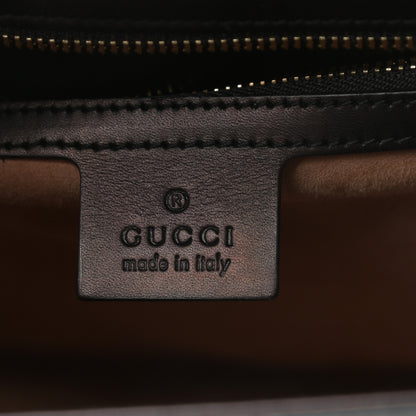 Gucci Calfskin Medium Sylvie Top Handle Bag Black 6 of 15