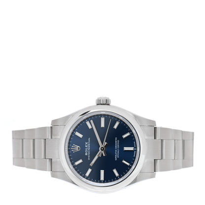 Rolex Stainless Steel 31mm Oyster Perpetual Watch Bright Blue 277200 2 of 5
