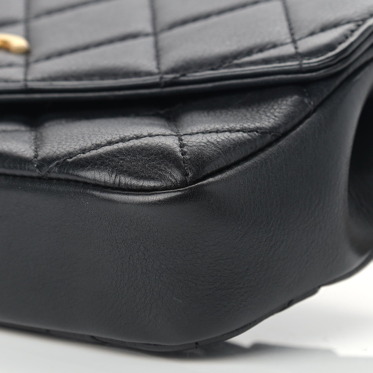 Chanel Calfskin Quilted Flap Waist Bag Black 9 of 15