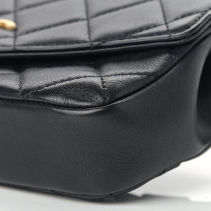 Chanel Calfskin Quilted Flap Waist Bag Black 9 of 15