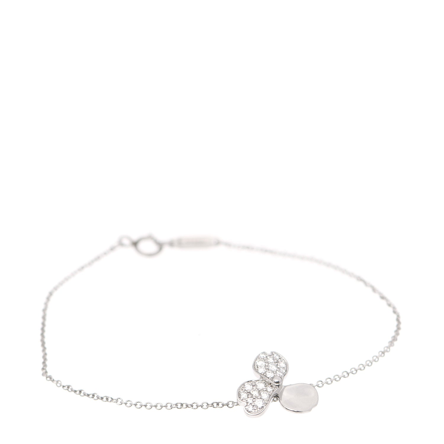 Tiffany Platinum Diamond Paper Flowers Bracelet 1 of 5