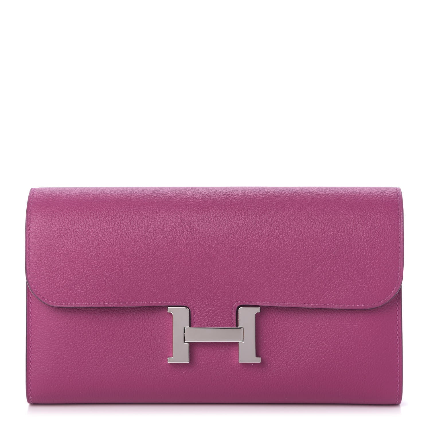 Hermes Evercolor Constance Long Wallet Rose Pourpre 2 of 9