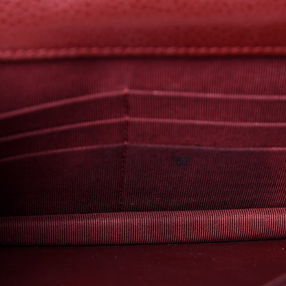 Chanel Caviar Quilted Wallet On Chain WOC Dark Red 12 of 13