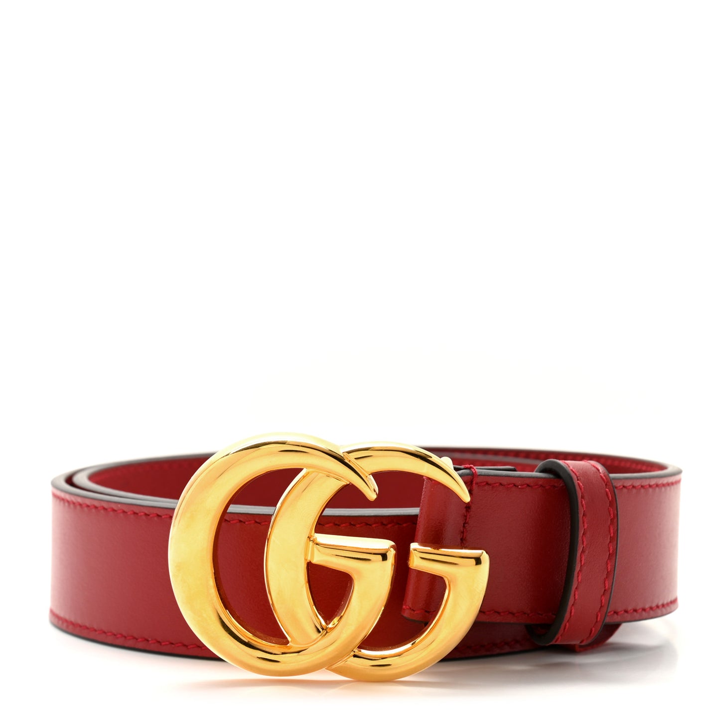 Plutone Calfskin Double G 30mm Belt 75 30 Red