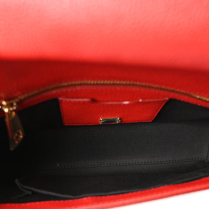 Dolce & Gabbana Calfskin Embellished Medium Miss Sicily Satchel Red 5 of 9