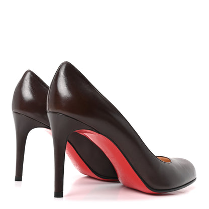 Christian Louboutin Shiny Nappa Simple 85 Pumps 39 Brown 5 of 8