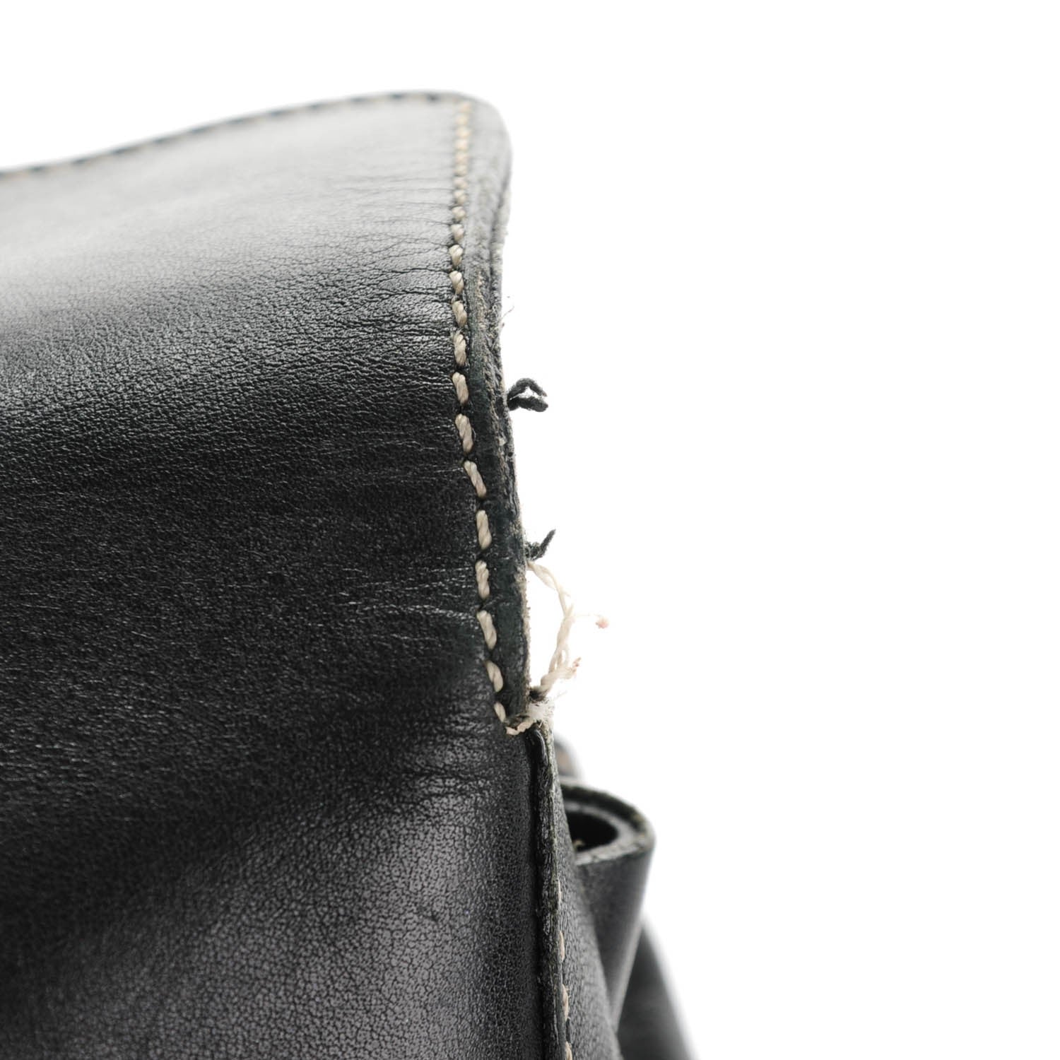Prada Vitello Easy A Foldover Pushlock Satchel Black 17 of 19