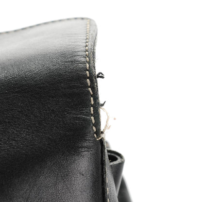 Prada Vitello Easy A Foldover Pushlock Satchel Black 17 of 19