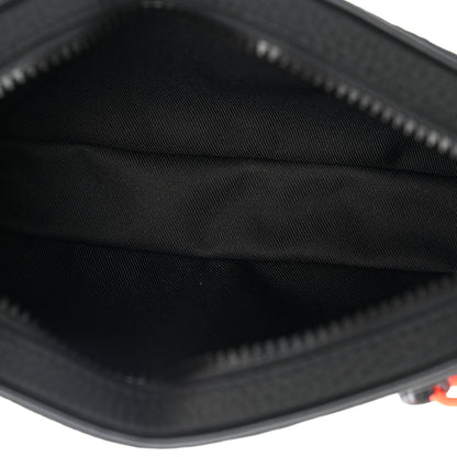 Louis Vuitton Taurillon Monogram Uniformes Solar Ray Soft Pochette Volga Belt Bag Black 5 of 10