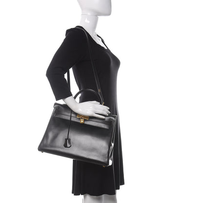 Hermes Box Kelly Retourne 35 Black 2 of 11