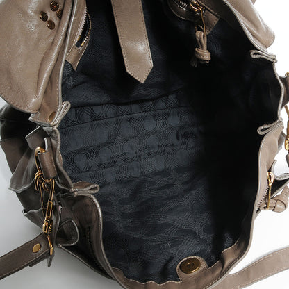 Proenza Schouler Lambskin PS1 Large Satchel Smoke 9 of 14