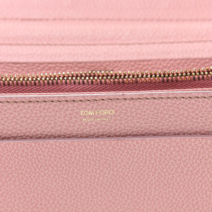 Tom Ford Pebbled Calfskin Wallet On Chain Wild Rose 6 of 13