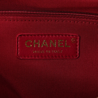 Chanel Grained Calfskin Lambskin Quilted Large Bowling Bag Black 6 of 10