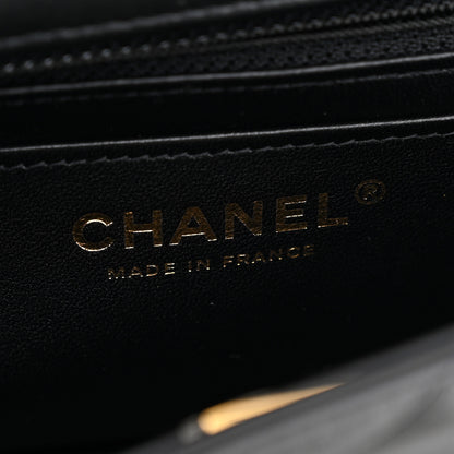Chanel Lambskin Quilted Mini Rectangular Flap Black 6 of 11