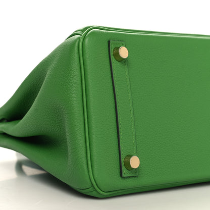 Hermes Togo Birkin 25 Vert Yucca 9 of 11