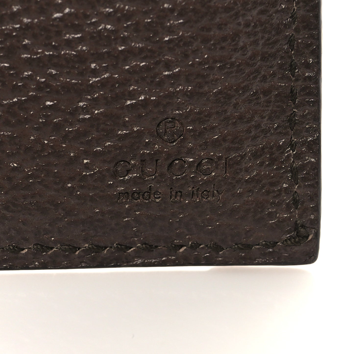 GG Supreme Monogram Textured Dollar Calfskin Web Ophidia Overlay Zip Around Card Case Wallet Beige Ebony New Acero