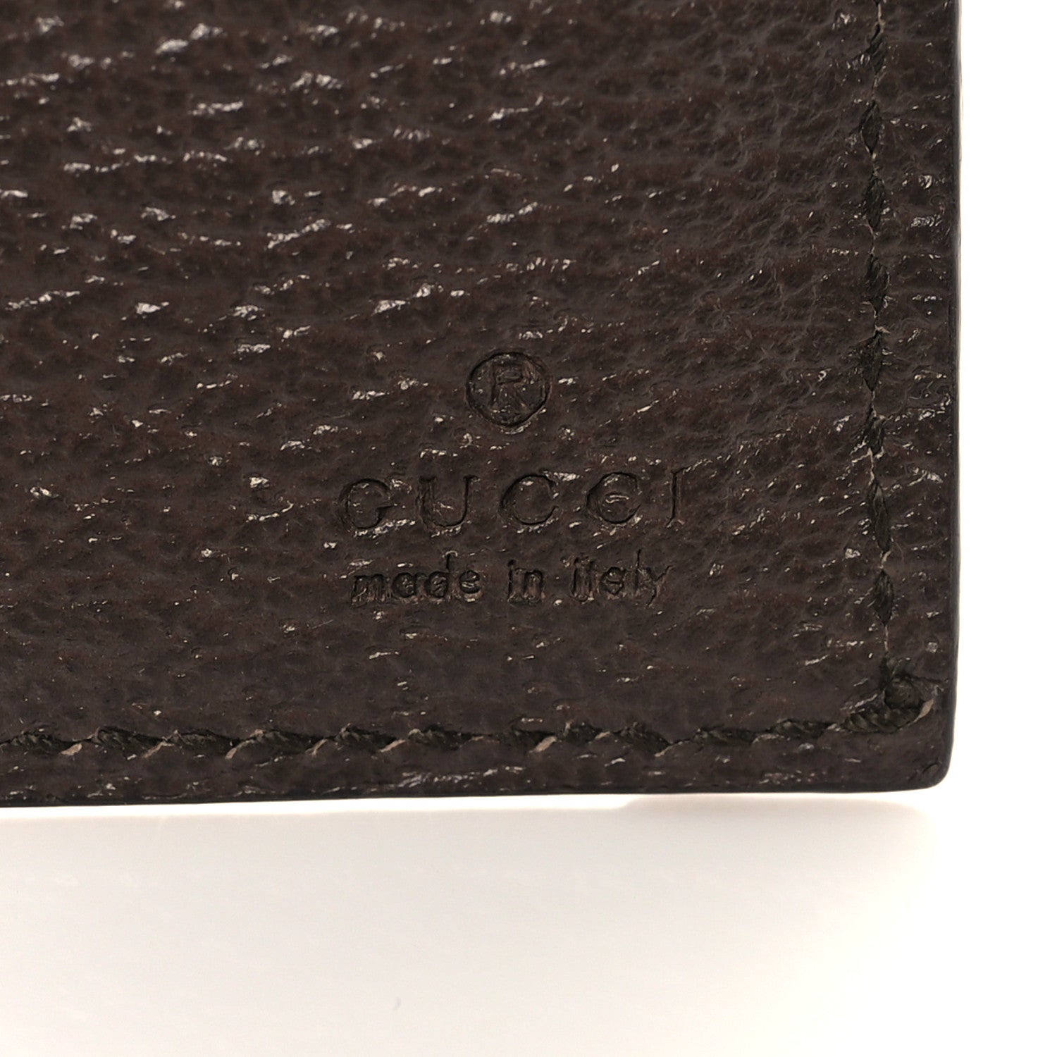 Gucci GG Supreme Monogram Textured Dollar Calfskin Web Ophidia Overlay Zip Around Card Case Wallet Beige Ebony New Acero 6 of 6