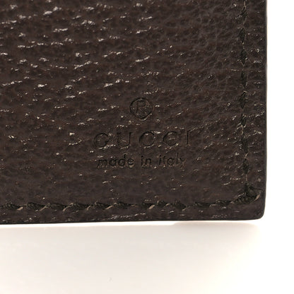 Gucci GG Supreme Monogram Textured Dollar Calfskin Web Ophidia Overlay Zip Around Card Case Wallet Beige Ebony New Acero 6 of 6