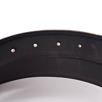 Hermes Box Taurillon Clemence 32mm H Belt 85 Black Gold 5 of 8