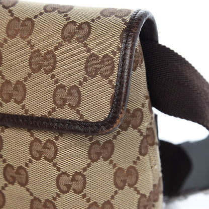 Gucci Monogram Waist Pouch Bag Dark Brown 8 of 12