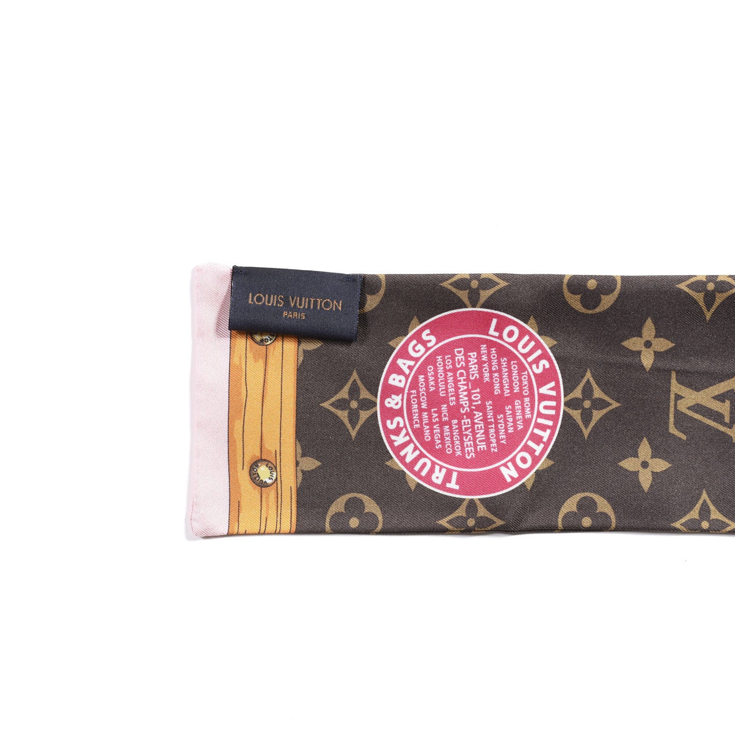 Louis Vuitton Silk Monogram Summer Trunks Bandeau Brown 3 of 4