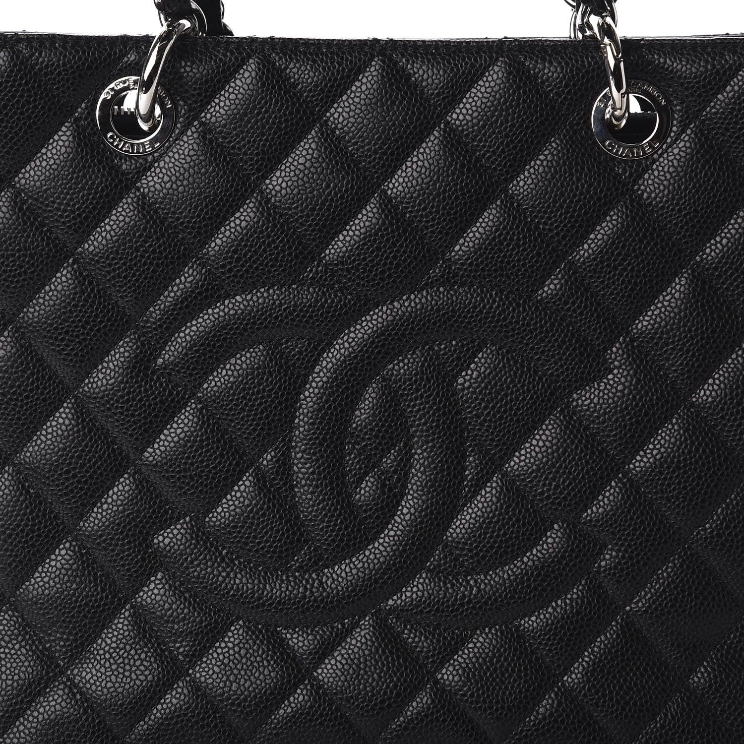 Chanel Caviar Quilted Grand Shopping Tote GST Black 9 of 9