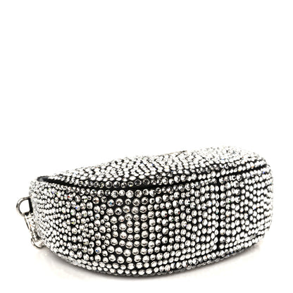 Miu Miu Crystal Silk Starlight Mini Wander Hobo Black 4 of 10
