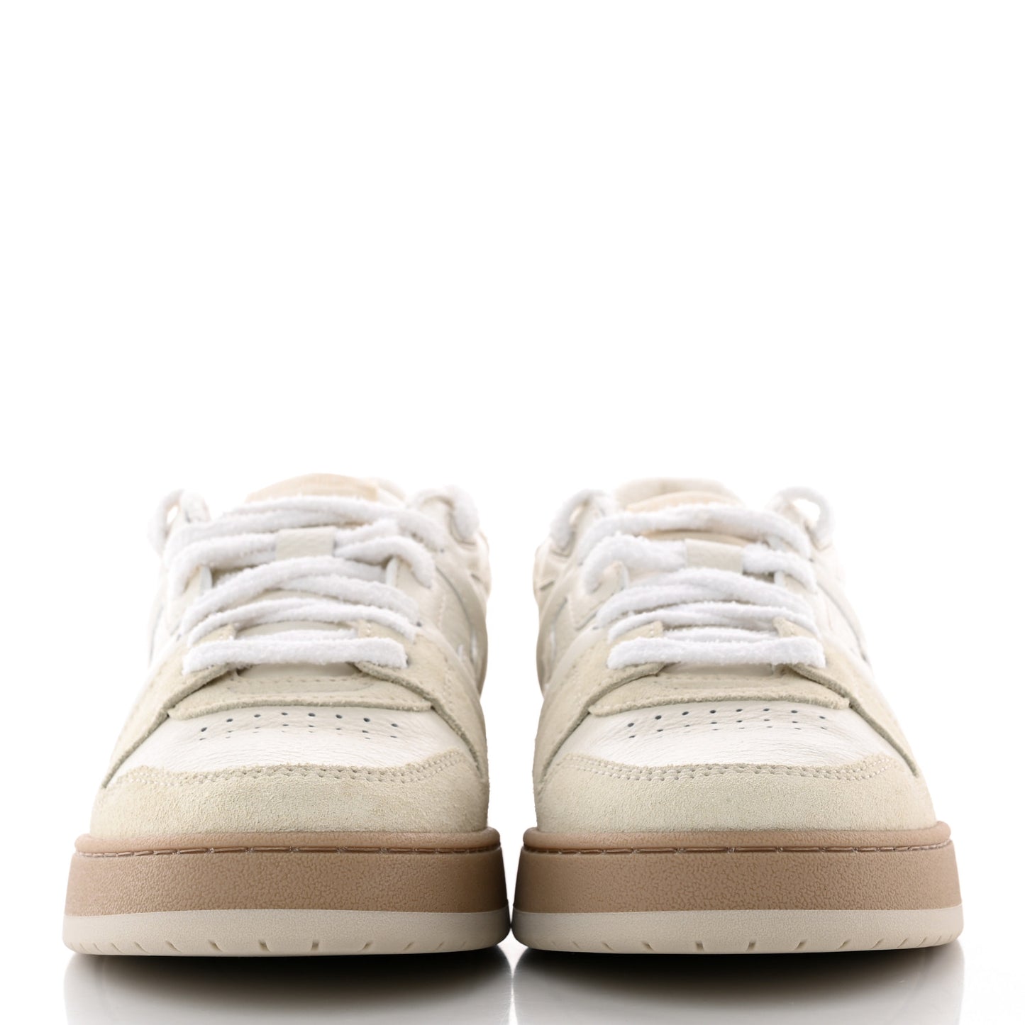Suede Vitello Fendi Match Low Top Sneakers 40 Ice Fendi White