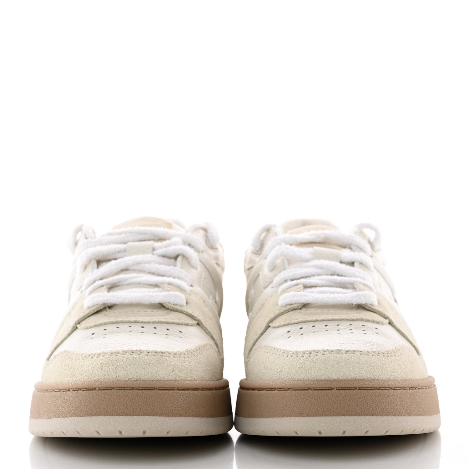 Fendi Suede Vitello Fendi Match Low Top Sneakers 40 Ice Fendi White 2 of 13