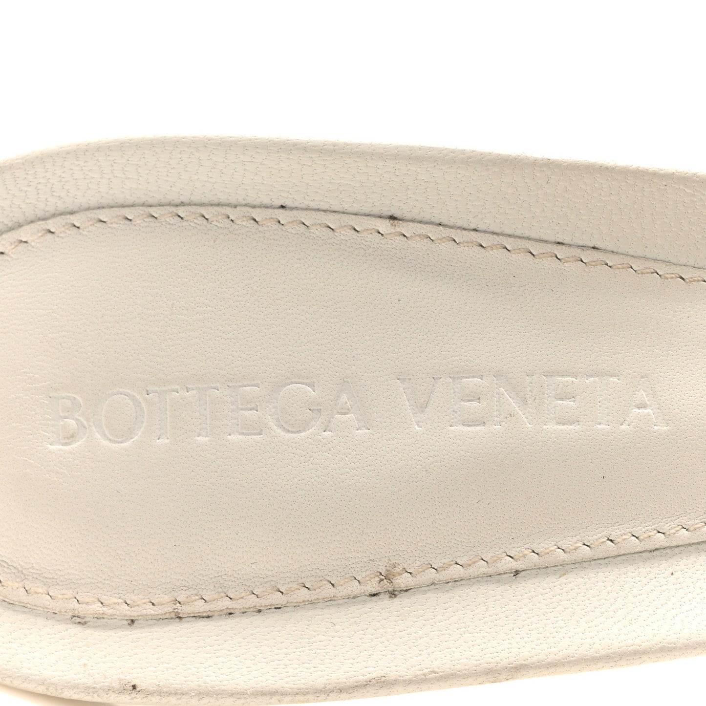 Nappa Matelasse Padded Mule Sandals 38.5 Optic White