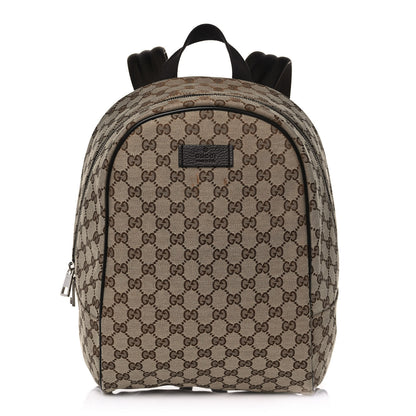 Gucci Monogram Travel Backpack Dark Brown 1 of 12