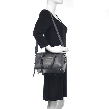 Marc Jacobs Calfskin Recruit Bauletto Satchel Tote Bag Grey 2 of 10