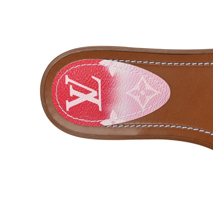 Louis Vuitton Monogram Escale Lock It Flat Mule 36 Rouge 7 of 9