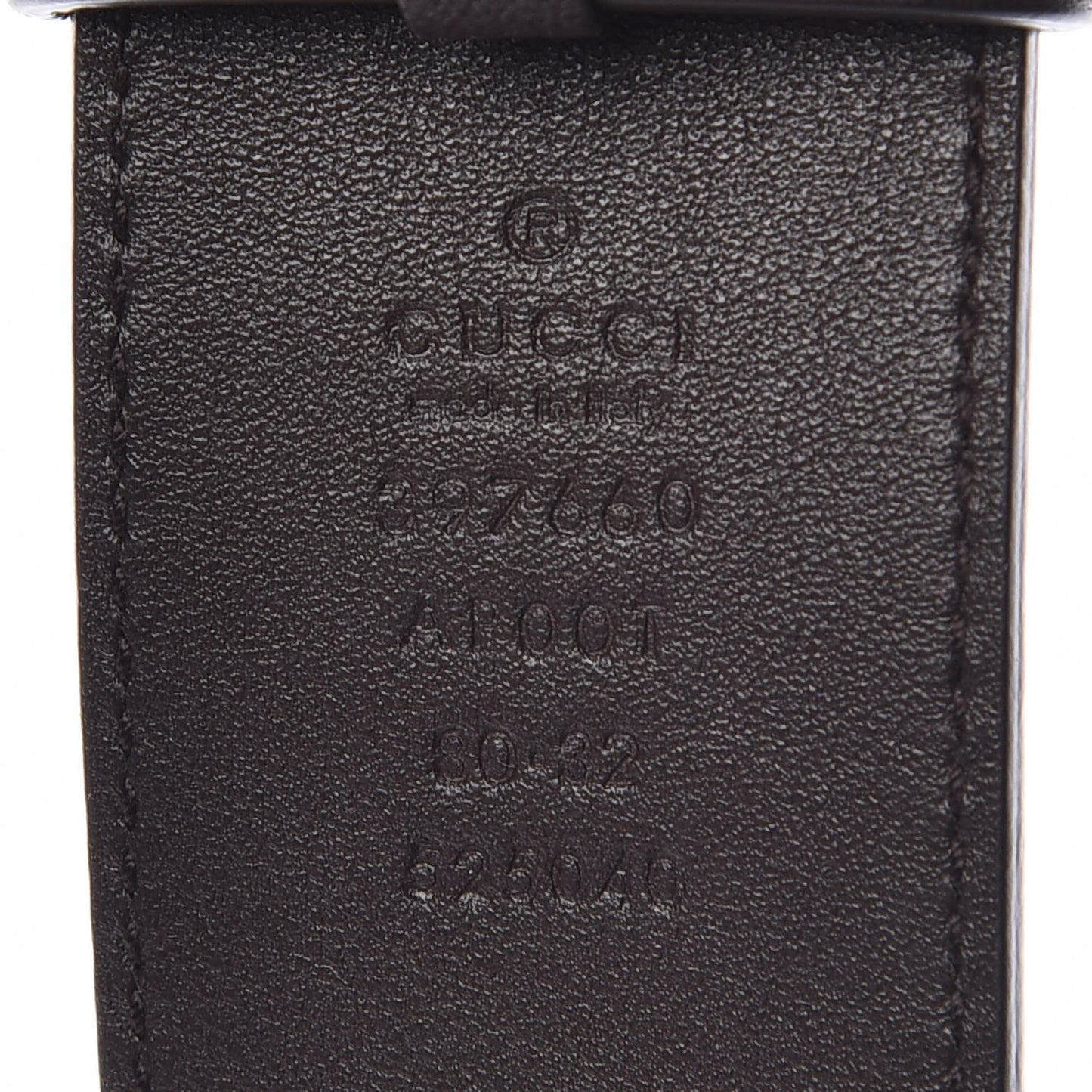 Moon Calfskin Double G 40mm Belt 80 32 Dark Cocoa