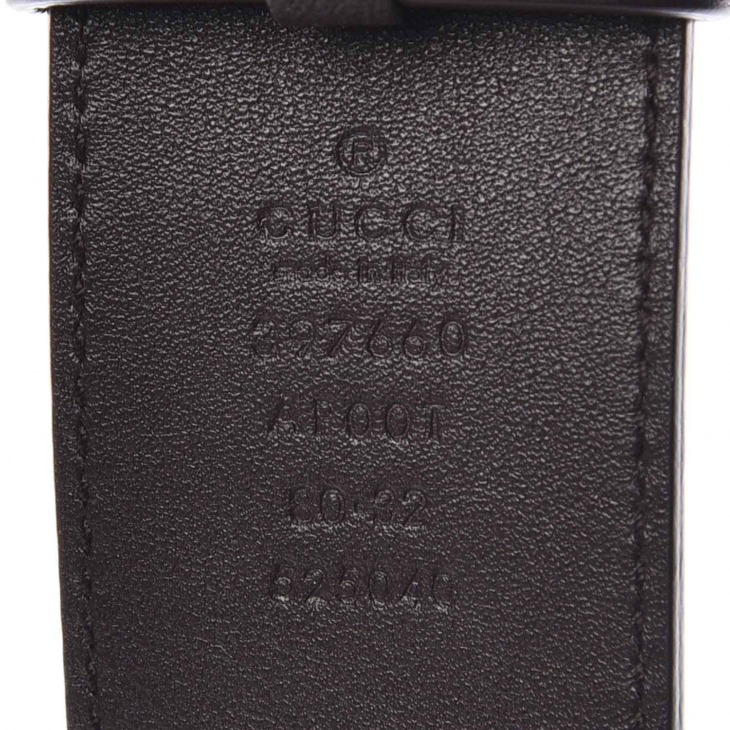 Gucci Moon Calfskin Double G 40mm Belt 80 32 Dark Cocoa 6 of 6