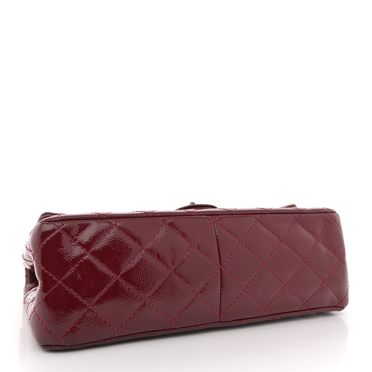Chanel Patent Caviar Quilted 2.55 Reissue 226 Flap Burgundy 4 of 14