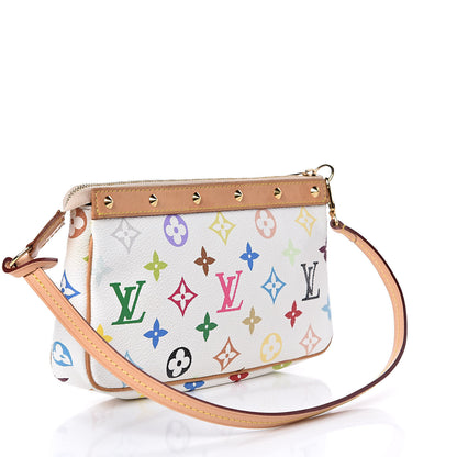 Louis Vuitton Monogram Multicolor Pochette Accessories White 3 of 11