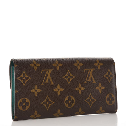 Louis Vuitton Monogram Emilie Wallet Vert 3 of 9