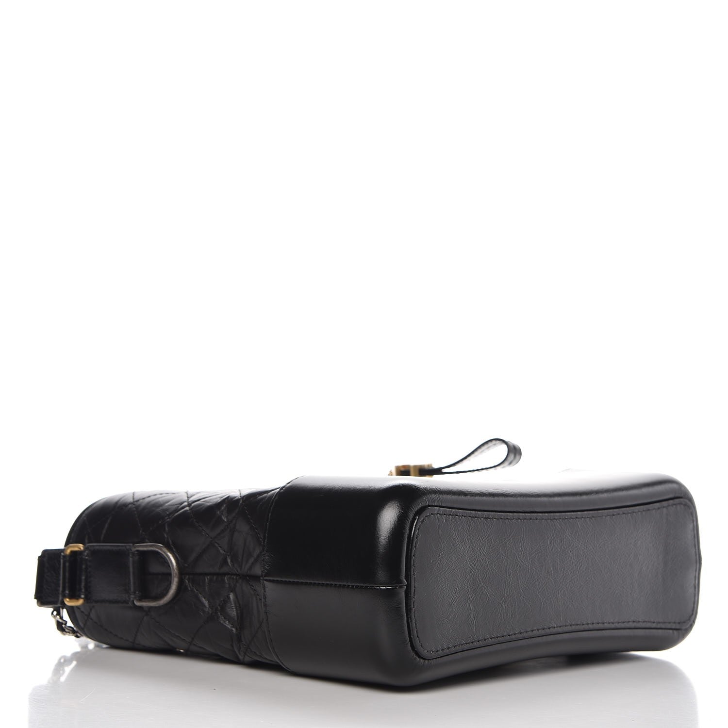 Chanel Aged Calfskin Quilted Medium Gabrielle Hobo Black 4 of 9
