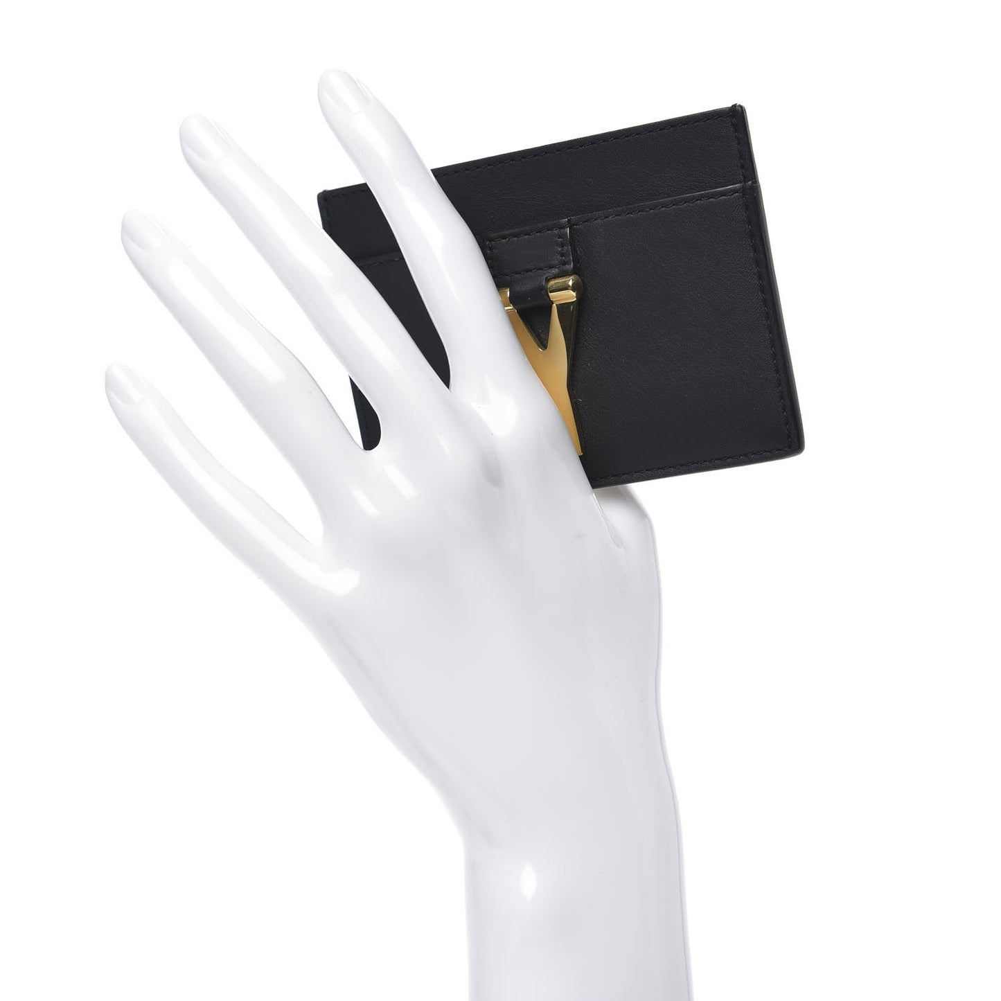 Calfskin Classic Y Card Case Black