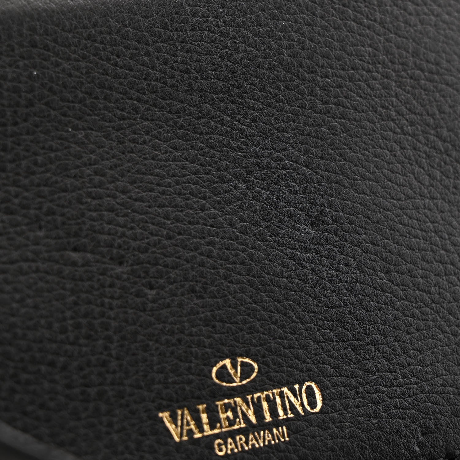 Valentino Garavani Grained Calfskin Rockstud Saddle Bag Black 11 of 11