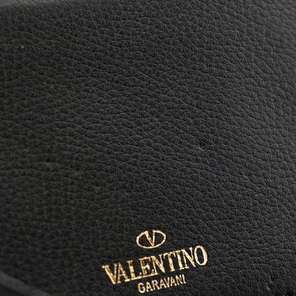 Valentino Garavani Grained Calfskin Rockstud Saddle Bag Black 11 of 11