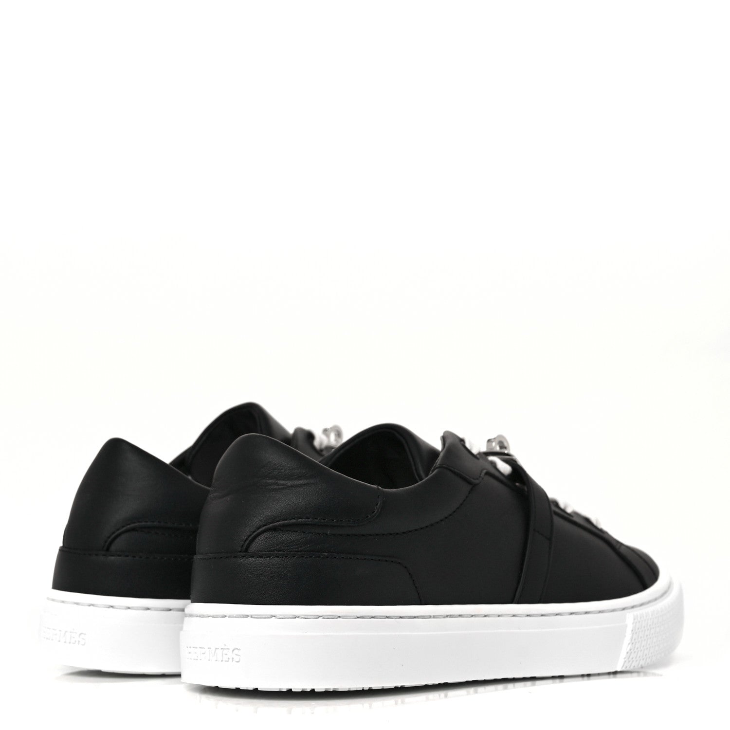 Hermes Calfskin Day Sneakers 36.5 Black 4 of 9