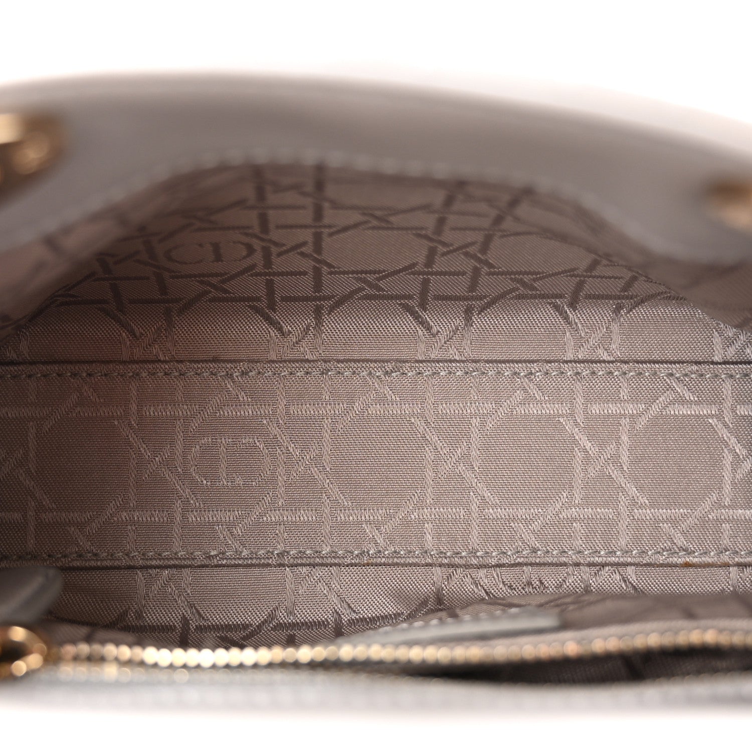 Christian Dior Lambskin Cannage Mini Lady Dior Gray Opaline Gray Opaline 5 of 10