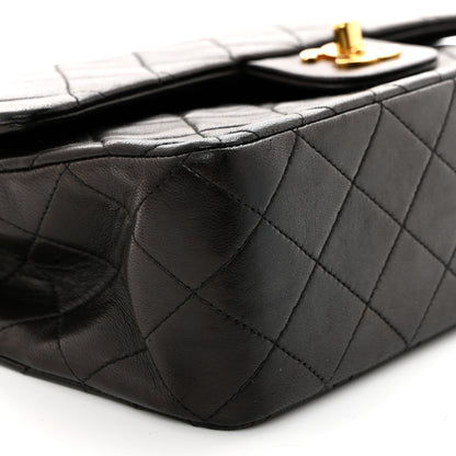 Chanel Lambskin Quilted Medium Double Flap Dark Brown 9 of 10