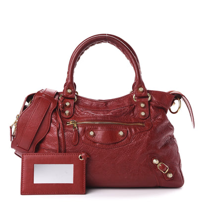 Balenciaga Agneau Giant 12 Gold Hardware Town Rouge Lipstick 1 of 11