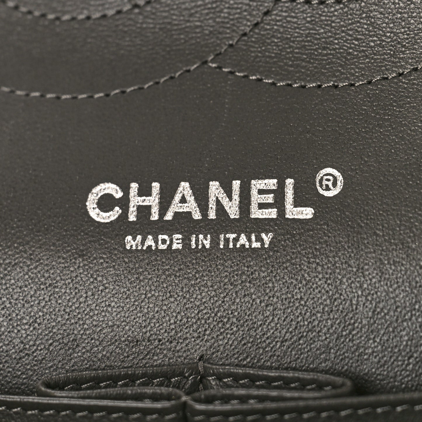 Lambskin Quilted Jumbo Double Flap Charcoal Grey