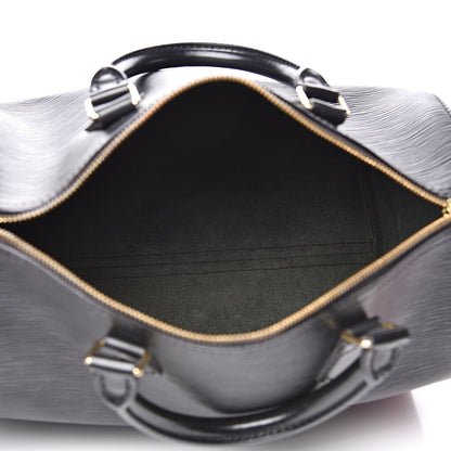 Louis Vuitton Epi Speedy 30 Black 4 of 12