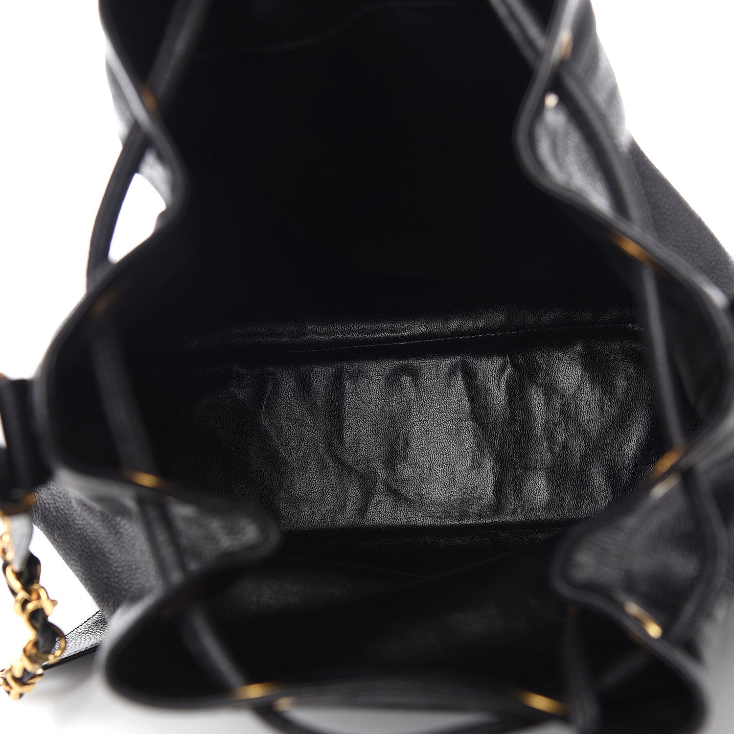 Chanel Caviar CC Drawstring Shoulder Bag Black 5 of 11