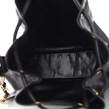 Chanel Caviar CC Drawstring Shoulder Bag Black 5 of 11